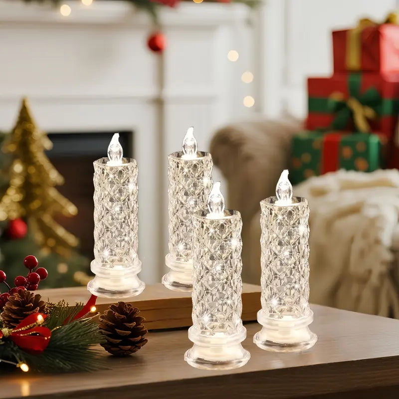 Crystal LED Candle Set – Warm Glow