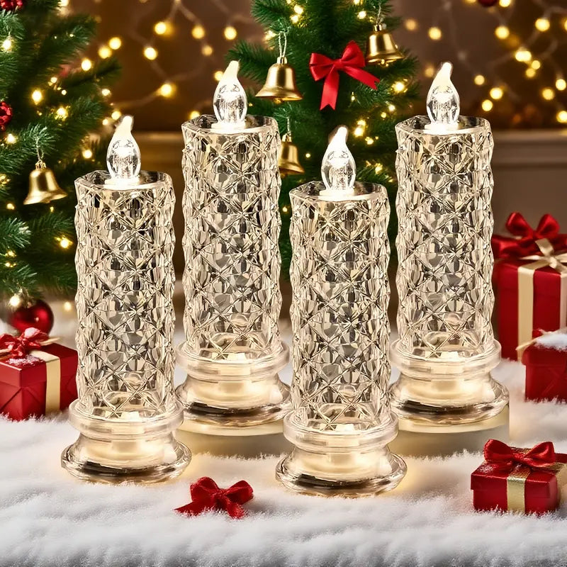 Crystal LED Candle Set – Warm Glow