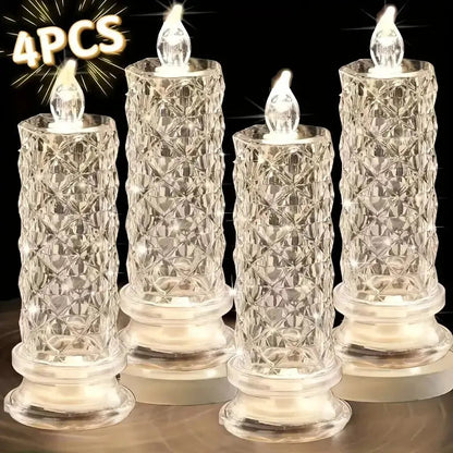 Crystal LED Candle Set – Warm Glow