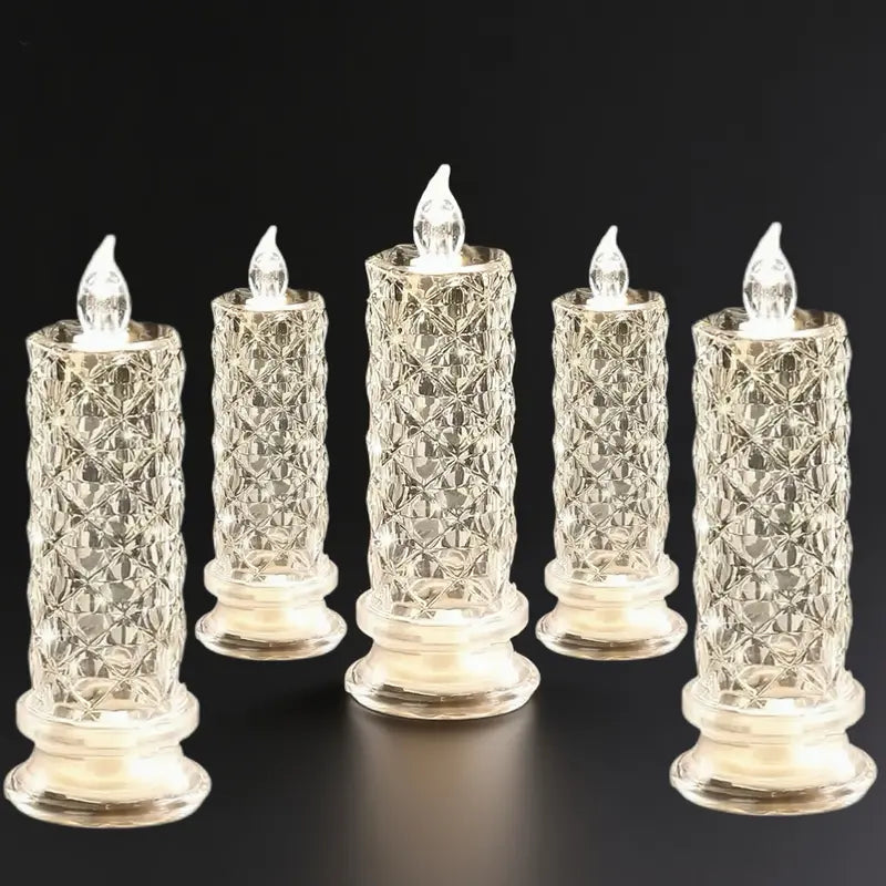 Crystal LED Candle Set – Warm Glow